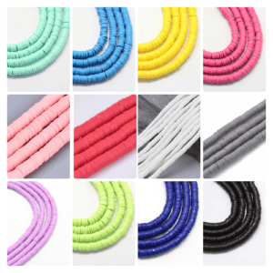 3mm Clay Heishi Beads