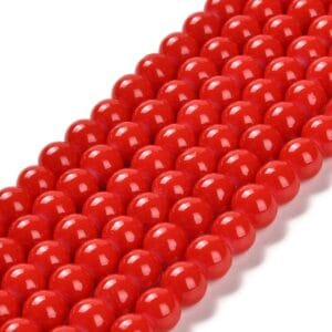 Glass Beads - Red