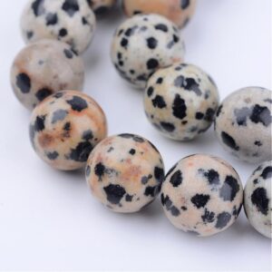 Dalmatian Jasper Semi Precious Bead Strands
