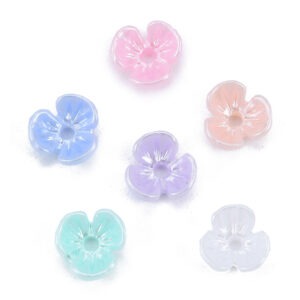 Acrylic Three Petal Flower Bead Cap - Riverside Beads
