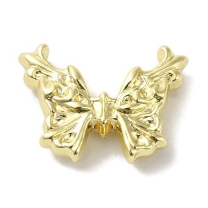 Solid Wing in gold. Bow-like butterfly wing.