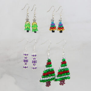 Christmas Beaded Earrings Workshop - Riverside Beads
