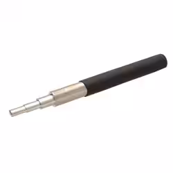 Wire Elements Oval Mini Mandrel, perfect for making your own oval jumprings, has a black handle with metal mandrel
