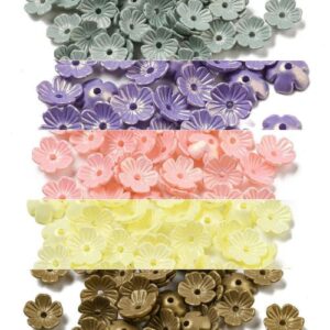 Acrylic Flower Bead Cap