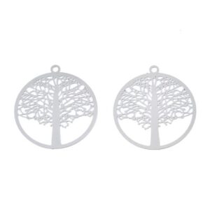 Tree Filigree Connector Charm