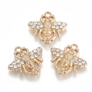 Diamante Bee Link Connector Charm