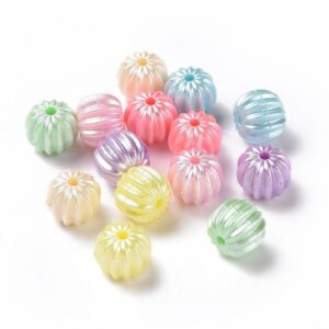 Acrylic Pumpkin Pearl Mix Beads