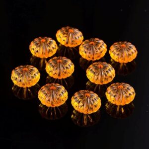 Large Acrylic Pumpkin Beads