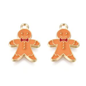Enamel Gingerbread Charms