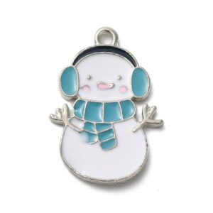 Enamel Snowman Charms
