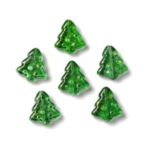 Glass Christmas Tree Beads