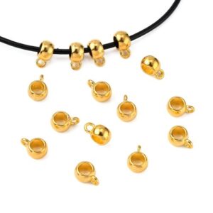 8x5mm Round Bail - Charm Carrier